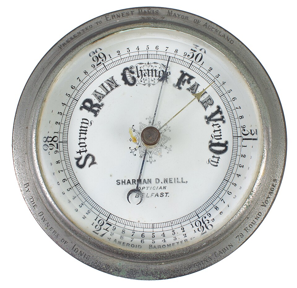 Brass Pocket Barometer