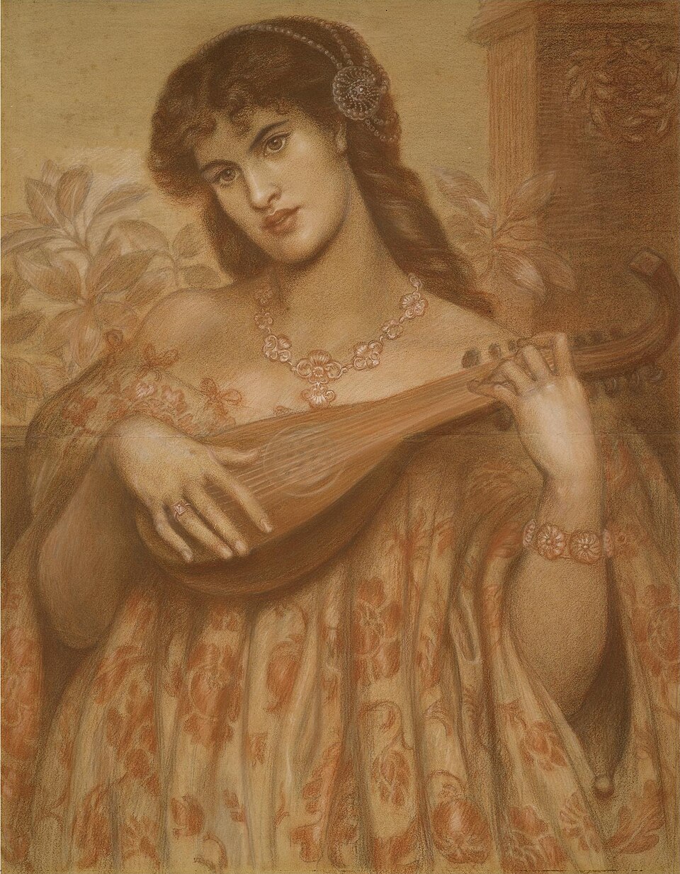 Mourning Portrait, Oil on Board