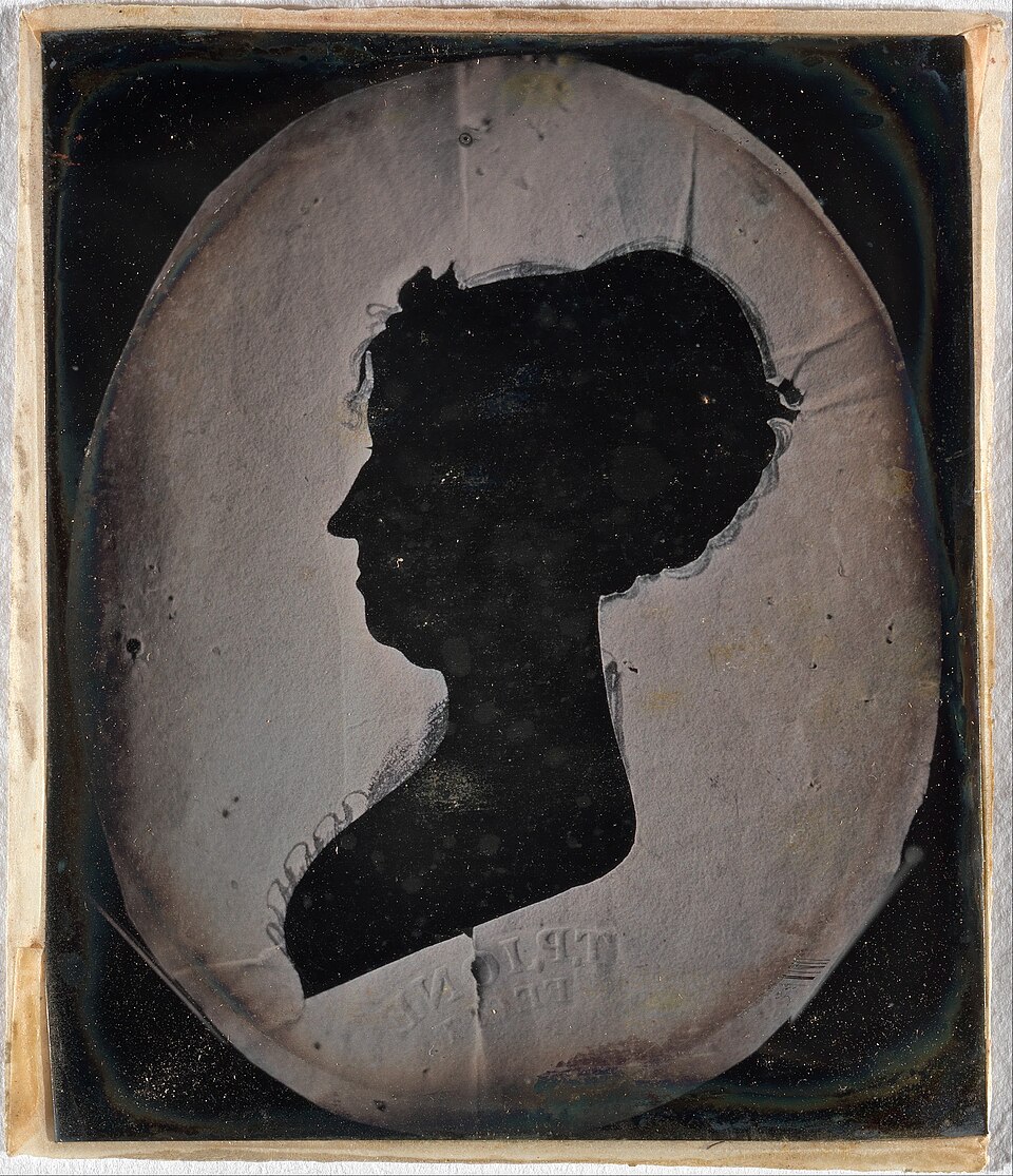 Silhouette Portrait, Verre Églomisé